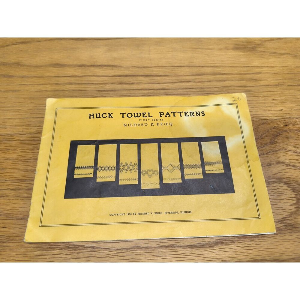 Huck Towel Patterns - First Series by Mildred V Krieg - 29 Patterns